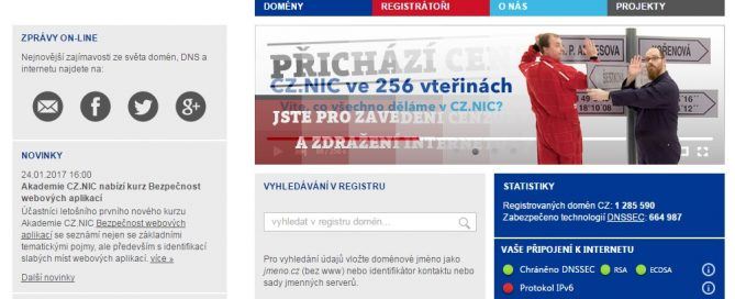 Volné domény s ranky a historií