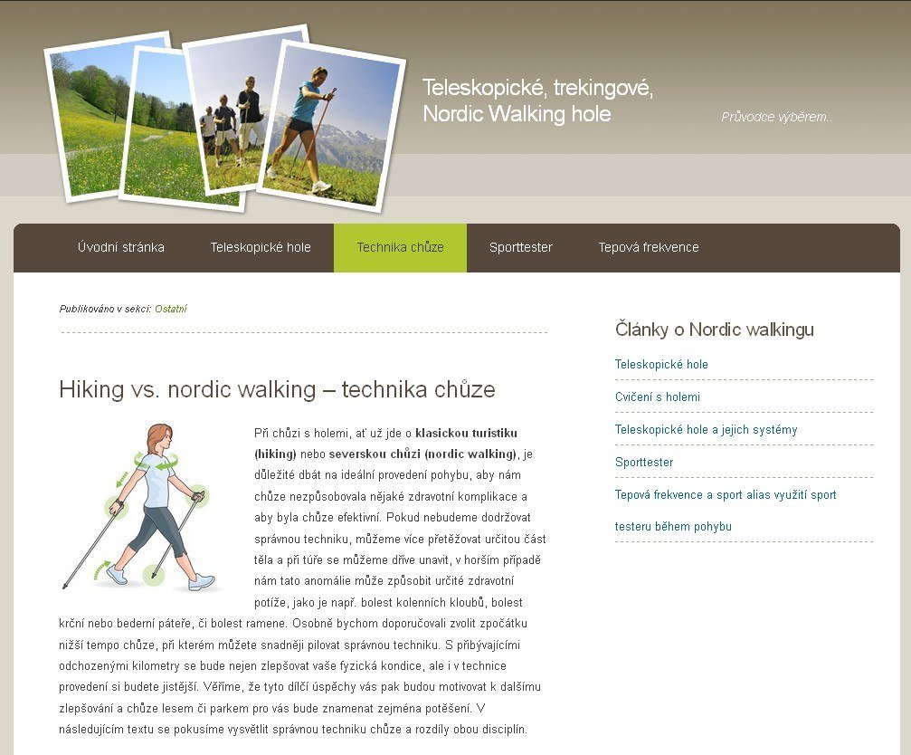 Web nordic walking